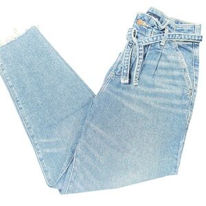 Hollister Light Blue Ultra High-Rise‎ Mom Jeans
